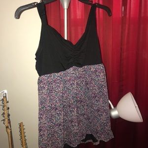 Babydoll Style Flower Tank-Torrid